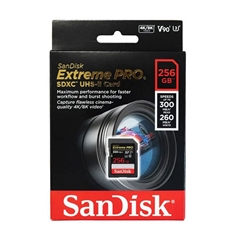 Memorijska kartica SanDisk Extreme Pro SDXC UHS-II U3, 300 MB/s, 256 GB