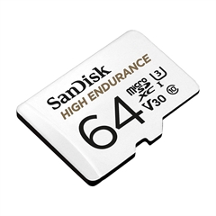 Memorijska kartica SanDisk High Endurance video Micro SDXC C10 U3, 100 MB/s, 64 GB + SD Adapter