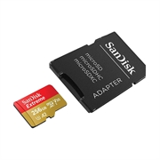 Memorijska kartica SanDisk Extreme PLUS Micro SDXC UHS-I C10 U3, 200 MB/s, 256 GB + SD Adapter