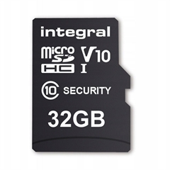 Memorijska kartica Integral Micro SDHC UHS-I C10 U1, 100 MB/s, 32 GB, varnostne kamere