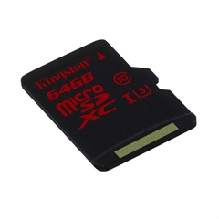 Memorijska kartica Kingston Micro SDHC/SDXC UHS-I C10 U3, 90 MB/s, 64 GB + SD adapter
