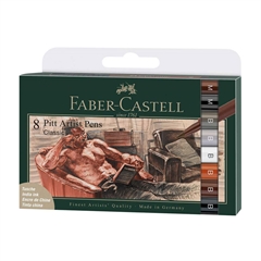 Flomasteri Faber-Castell Pitt Classic, 8 komada