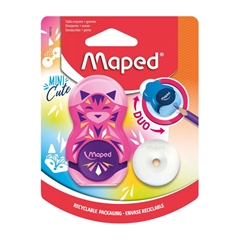 Šiljilo s gumicom Maped Cute Mini Loopy, jednostruki, 1 komad, sortirano
