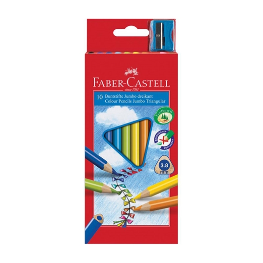 Bojice Faber-Castell trikutne Jumbo, 10 komada