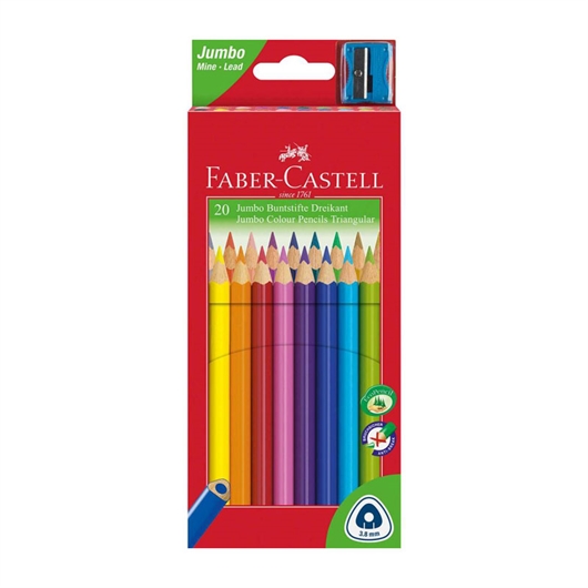 Bojice Faber-Castell trikutne Jumbo, 20 komada