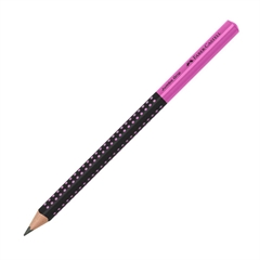 Grafitna olovka Faber-Castell Grip Jumbo, HB, crno roza