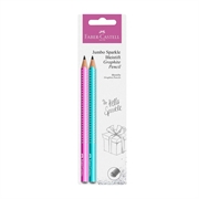 Grafitna olovka Faber-Castell Grip Jumbo Sparkle, 2 komada