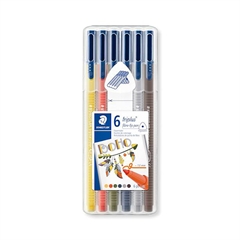 Flomasteri Staedtler Fineliner Triplus Boho, 1,0 mm, 6 komada