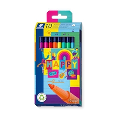 Flomasteri Staedtler Fineliner Triplus Happy, 1,0 mm, 10 komada