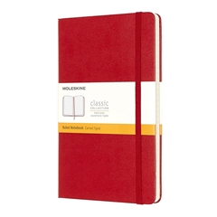 Bilježnica Moleskine A5 tvrdi uvez, crvena - s crtama