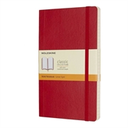 Bilježnica Moleskine A5 meki uvez, grimizno crvena - s crtama