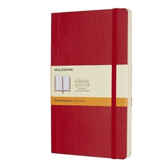 Bilježnica Moleskine A5 meki uvez, grimizno crvena - s crtama