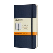 Bilježnica Moleskine PKT meke korice, plava - s crtama