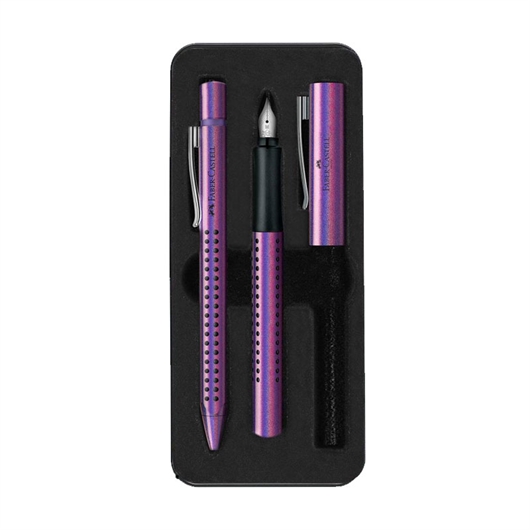 Set za pisanje Faber-Castell BP + FP, 2 komada, ljubičasta