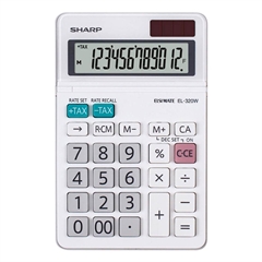 Komercijalni kalkulator Sharp EL320W, bijel - svjetljeći