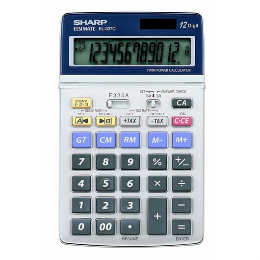 Komercijalni kalkulator Sharp EL337C, 1V