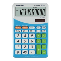 Komercijalni kalkulator Sharp ELM332BBL, plavi
