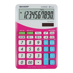 Komerciijalni kalkulator Sharp ELM332BPK, ružičasti