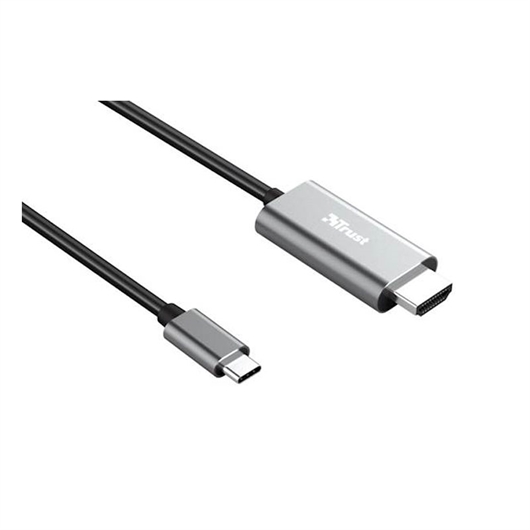 Kabal za punjenje Trust, USB-C na HDMI Calyx, 1,8 m, crni