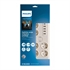 Prenaponska zaštita Philips sa 6 izlaza + 5x USB, bijela