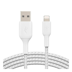 Kabal za punjenje Belkin, USB-A na Apple Lightning, 2 m, bijeli