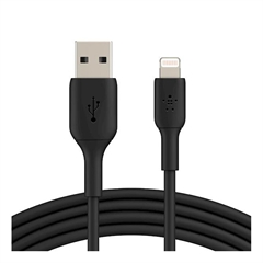 Kabal za punjenje Belkin, USB-A na Apple Lightning, 1 m, crni