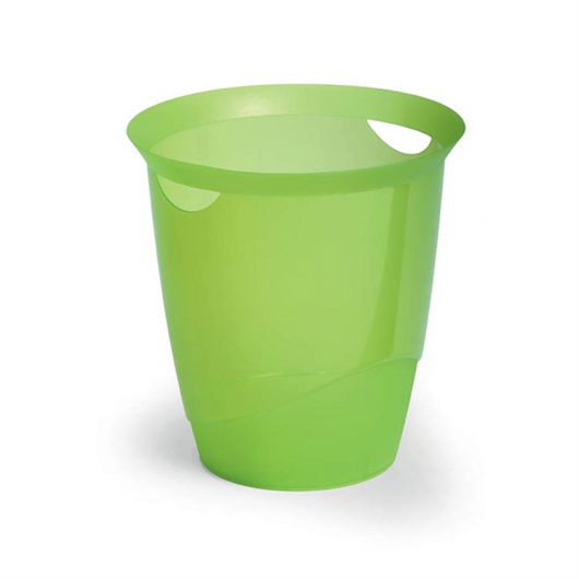 Koš za smeće Durable Trend, 16 L, prozirno zeleni