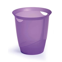 Koš za smeće Durable Trend, 16 L, prozirno ljubičast