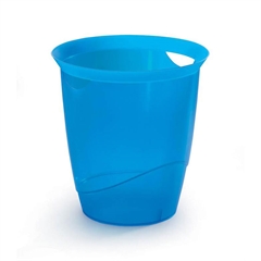 Koš za smeće Durable Trend, 16 L, prozirno plavi