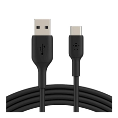 Kabal za punjenje Belkin, USB-A na USB-C, 1 m, crni