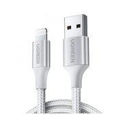 Kabal za punjenje Ugreen, USB-A na Apple Lightning, 2 m, bel