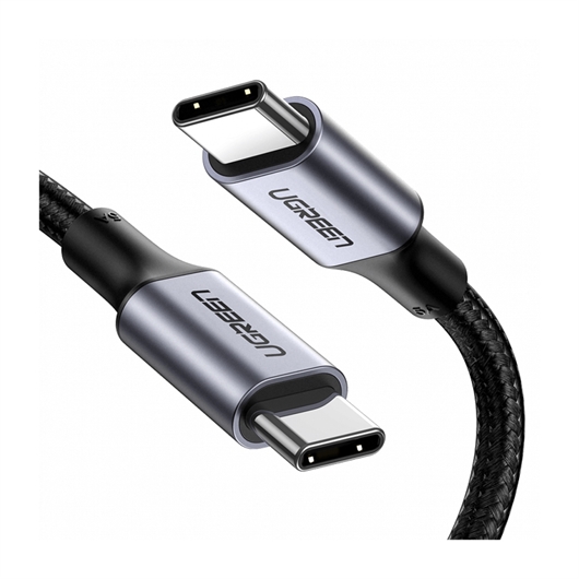 Kabal za punjenje Ugreen, USB-C na USB-C, 2 m, črno siv