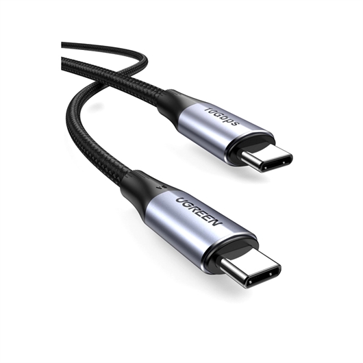 Kabal za punjenje Ugreen, USB-C na USB-C, 1 m, crno sivi