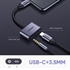 Pretvarač Ugreen USB-C na USB-C in 1 x jack (3.5 mm)