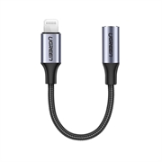 Adapter za zvuk Ugreen Apple Lightning na AUX 3,5 mm, crno sivi