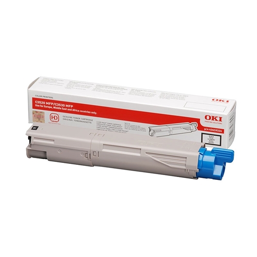 Toner OKI 43459324 (crna), original