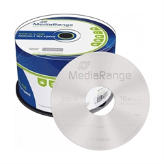 DVD-R medij MediaRange 4,7GB, 16x, na osi, 50 komada