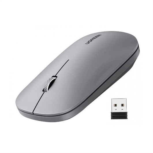 Miš Ugreen SIlent, bežični, svijetlo sivi