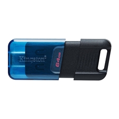 USB Kingston DT80M, 64 GB, crno plavi