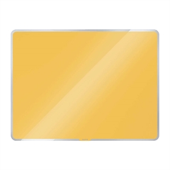 Zidna staklena ploča Leitz Cosy, 40 x 60 cm, žuta