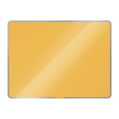 Zidna staklena ploča Leitz Cosy, 60 x 80 cm, žuta