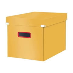 Kutija za pohranjivanje Leitz Cosy s poklopcem, 320 x 310 x 360 mm, žuta