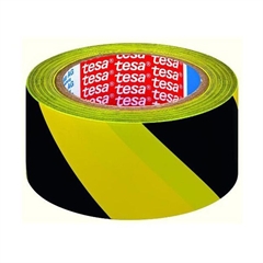 Ljepljiva traka Tesa, 33 mm x 50 m, za označavanje, žuto crna
