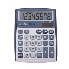 Kalkulator Citizen CDC-80BKWB, srebrni