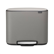 Kanta za smeće Brabantia Bo Pedal Bin, 3 x 11 L, siva