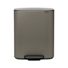 Kanta za smeće Brabantia Bo Pedal Bin, 2 x 30 L, brončano siva