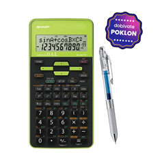 Tehnički kalkulator Sharp EL531THBGR, zelena + poklon