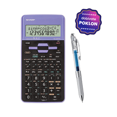 Tehnički kalkulator Sharp EL531THBVL, ljubičasti + poklon