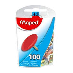 Čavlići za crteže Maped, crveni, 100 komada