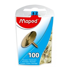 Čavlići za crteže Maped, zlatni, 100 komada